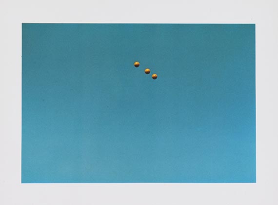 John Baldessari - Throwing three balls in the air to get a straight line (best of thirty-six attempts) - 