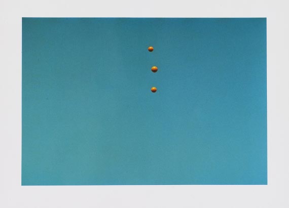 John Baldessari - Throwing three balls in the air to get a straight line (best of thirty-six attempts) - 
