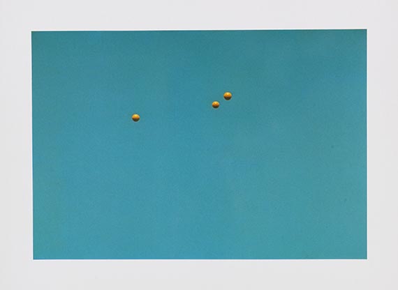 John Baldessari - Throwing three balls in the air to get a straight line (best of thirty-six attempts) - 