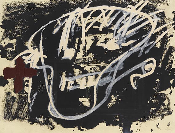 Antoni Tàpies - Roig i negre 3