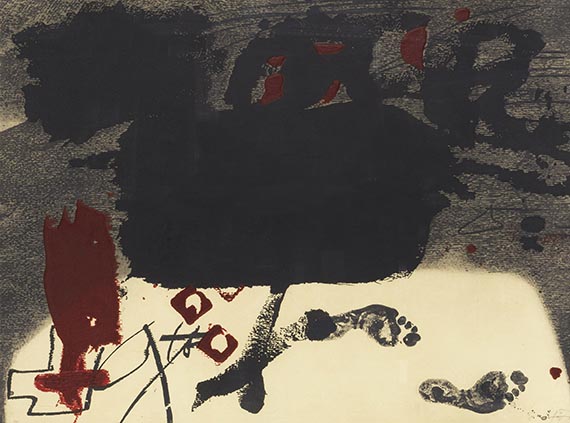 Antoni Tàpies - Roig i negre 4