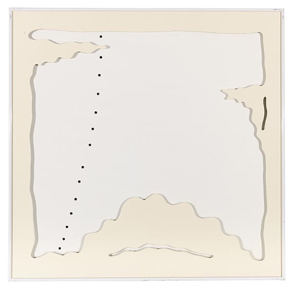 Lucio Fontana - Concetto Spaziale - Teatrino (nero & bianco) - 