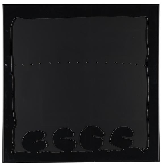 Lucio Fontana - Concetto Spaziale - Teatrino (nero & bianco) - 