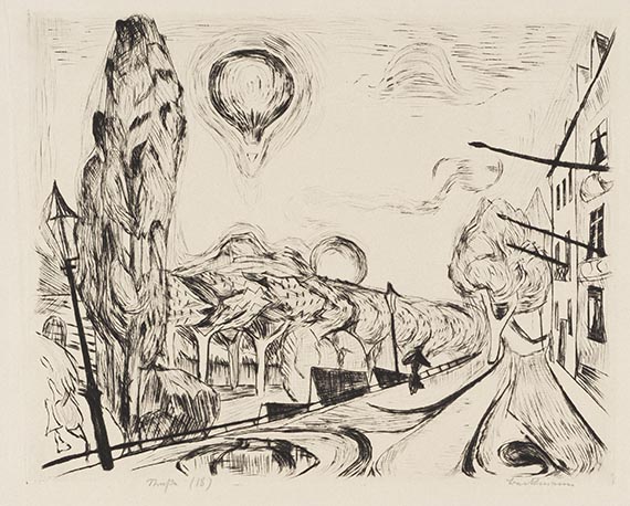 Max Beckmann - Landschaft mit Ballon