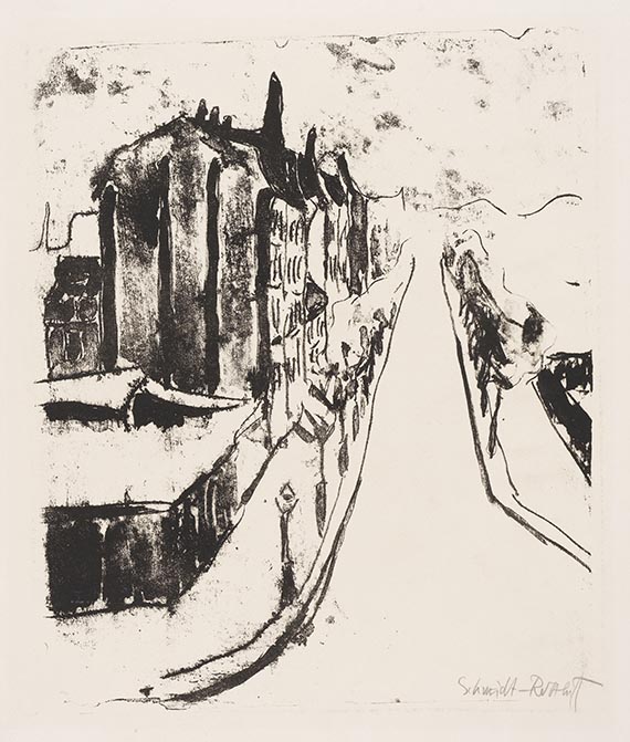 Karl Schmidt-Rottluff - Berliner Straße in Dresden