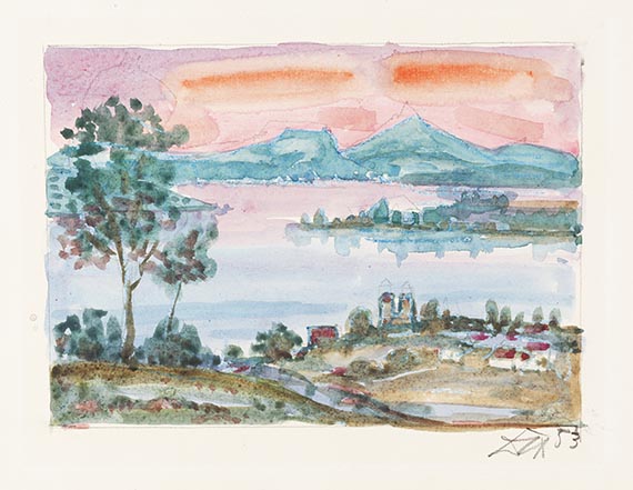 Otto Dix - Bodensee - Abendrot