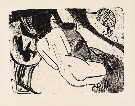 Ernst Ludwig Kirchner - Rückenakt, liegend