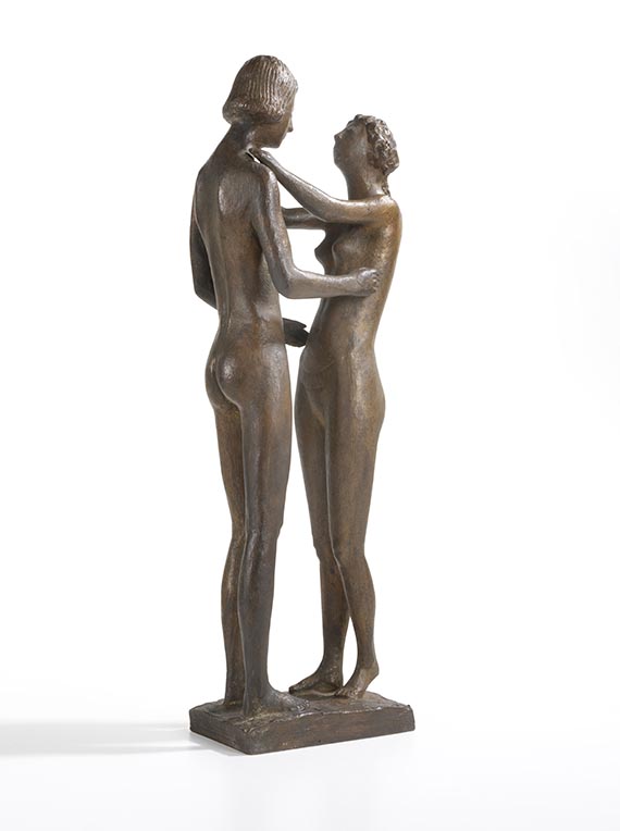 Gerhard Marcks - Kleines Liebespaar, unbekleidet - 