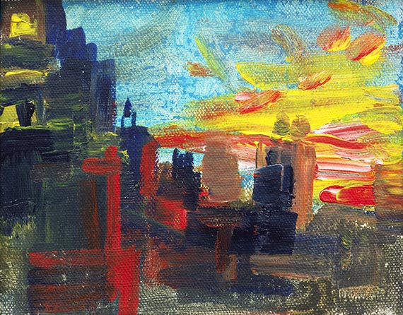 Rainer Fetting - Chelsea Hotel view south