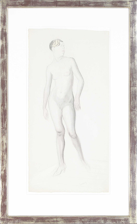 Karl Hubbuch - Studie zu "Die Drillinge" - Frame image