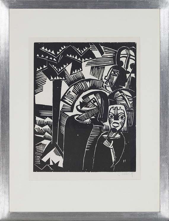 Karl Schmidt-Rottluff - Christus flucht dem Feigenbaum - Frame image