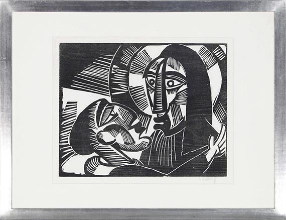 Karl Schmidt-Rottluff - Christus und Judas - Frame image