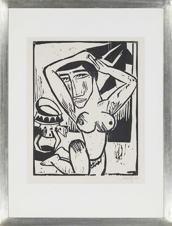 Karl Schmidt-Rottluff - Kniende - Frame image