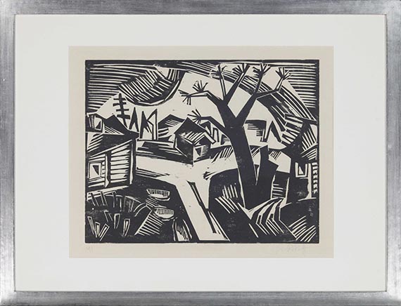 Karl Schmidt-Rottluff - Russische Landschaft - Frame image
