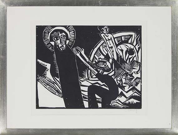 Karl Schmidt-Rottluff - Petri Fischzug - Frame image