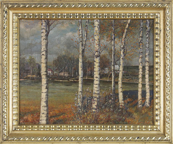 Melchior Lechter - Birkenwald - Frame image
