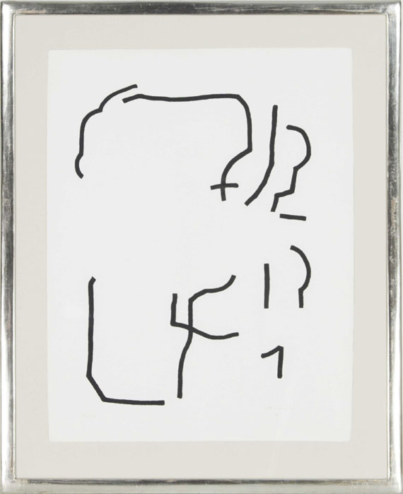 Eduardo Chillida - Blatt 10 aus: Hommage à Johann Sebastian Bach - Frame image