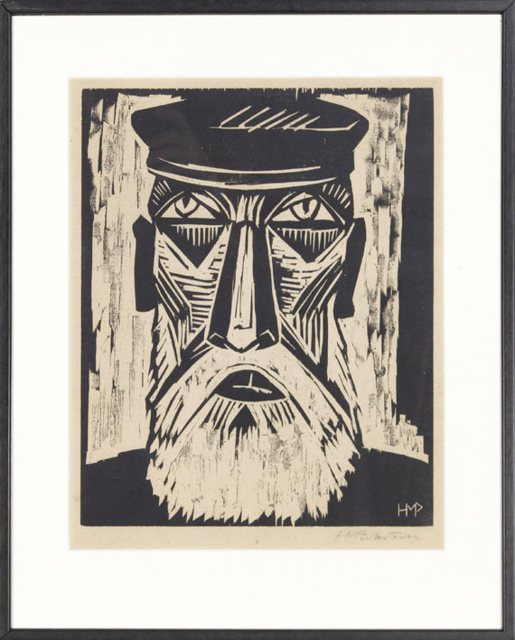 Hermann Max Pechstein - Fischerkopf IX - Frame image