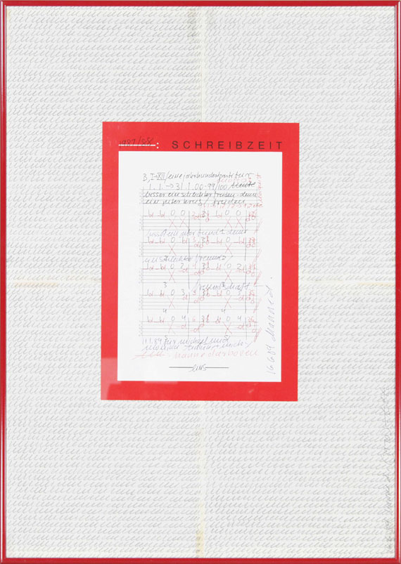 Hanne Darboven - Schreibzeit - Frame image