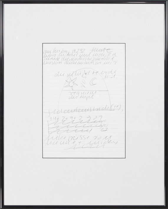 Hanne Darboven - Die Geflügelte Erde - Requiem der Engel - Frame image