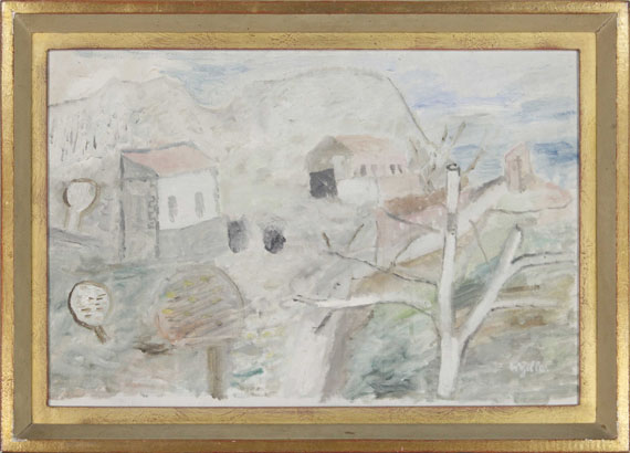 Werner Gilles - Landschaft mit Häusern - Frame image