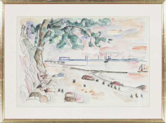 Ivo Hauptmann - Steilufer an der Elbe - Frame image
