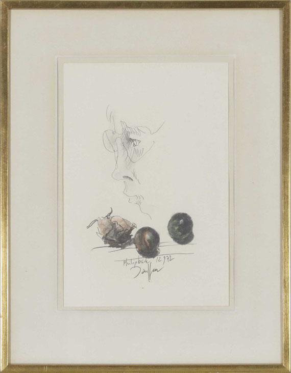 Horst Janssen - Selbstbildnis - Frame image
