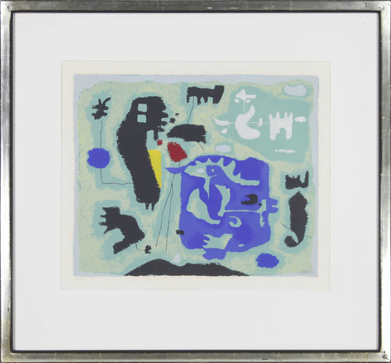 Willi Baumeister - Komposition in Grün - Frame image