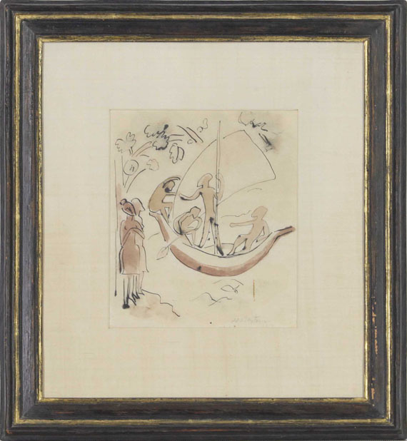 Hermann Max Pechstein - Badende Palau II - Frame image