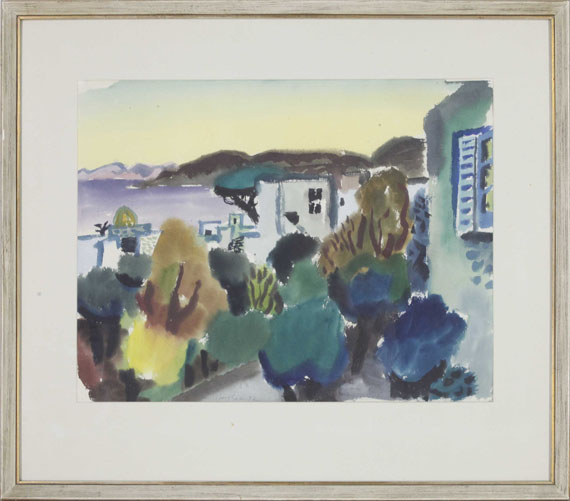 Eduard Bargheer - Hafen von Forio, Ischia - Frame image