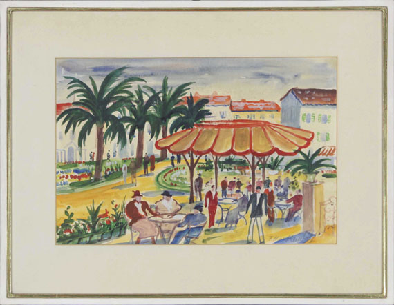 Franz Heckendorf - Südländische Szenerie - Frame image