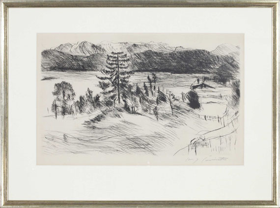 Lovis Corinth - Große Walchenseelandschaft - Frame image