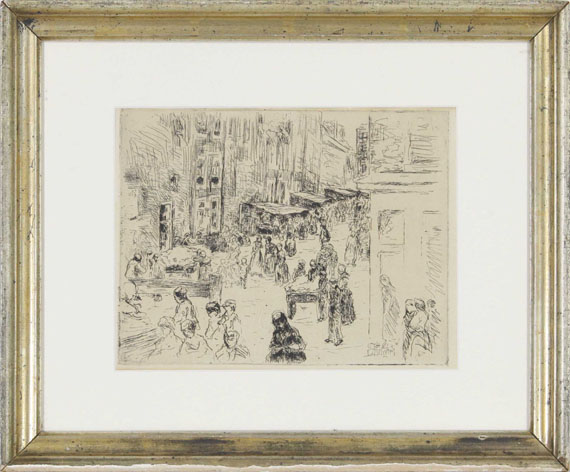 Max Liebermann - Judengasse in Amsterdam - Frame image