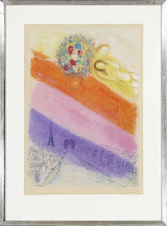 Marc Chagall - Les Champs Elysées - Frame image