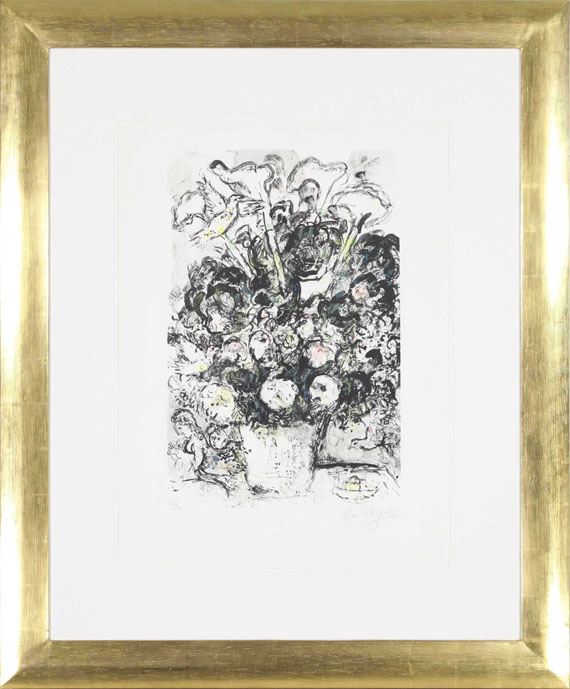 Marc Chagall - Le Bouquet blanc - Frame image