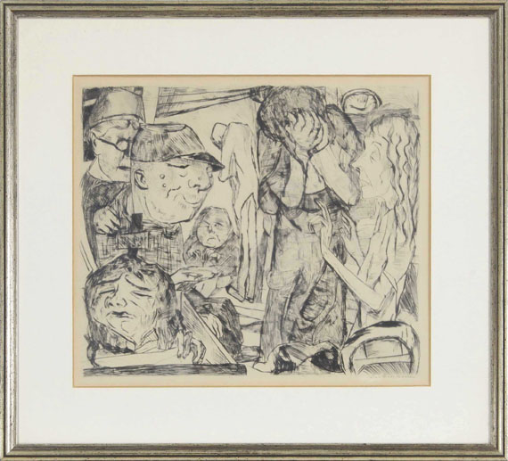 Max Beckmann - Irrenhaus (Madhouse) - Frame image