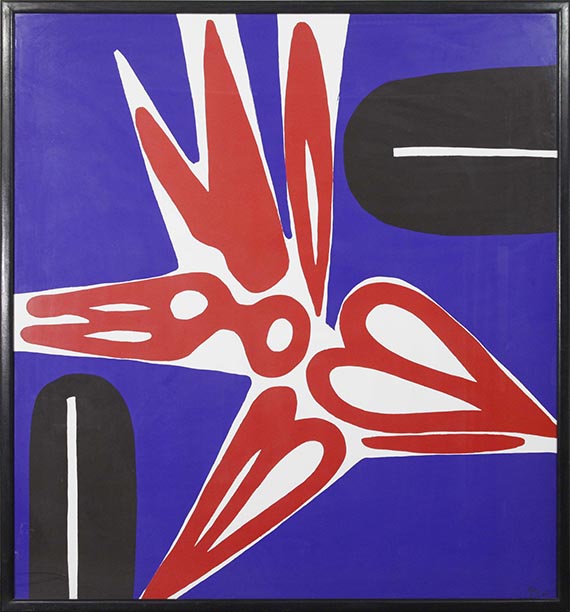 Ernst Wilhelm Nay - Metablau - Frame image