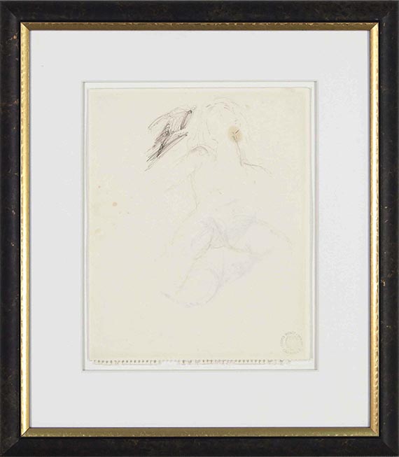 Salvador Dalí - Nu érotique, esquisse au verso - Frame image
