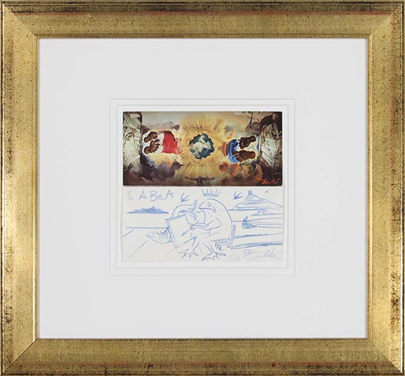 Salvador Dalí - Roi crapaud peignant devant la baie de Port Lligat - Frame image