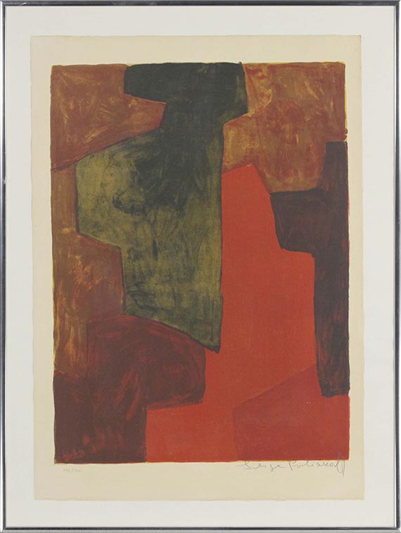 Serge Poliakoff - Komposition in Orange und Grün - Frame image