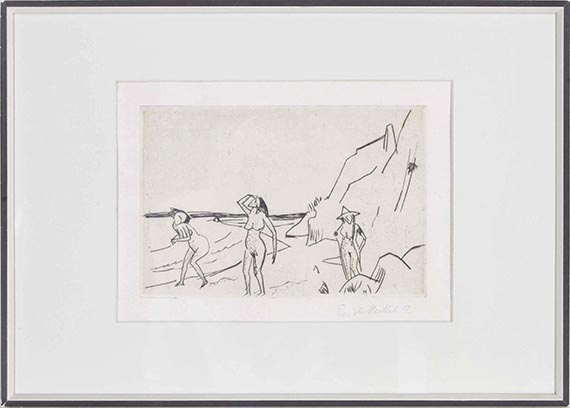 Erich Heckel - Frauen am Strand - Frame image