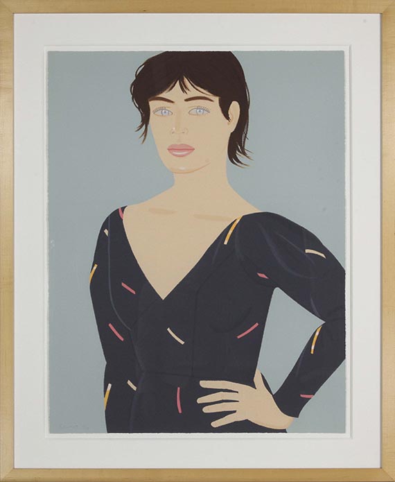 Alex Katz - Gray Dress (Laura) - Frame image