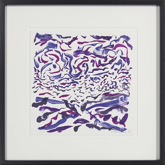 Günther Uecker - Wintersonne im Engadin - Frame image