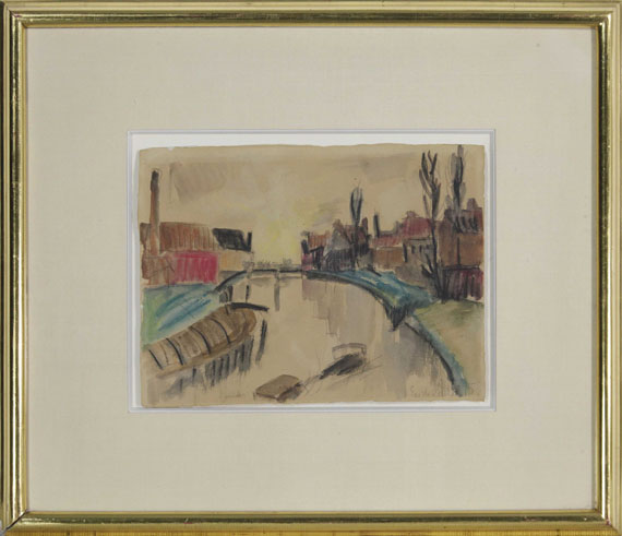 Erich Heckel - Kanal in Flandern - Frame image