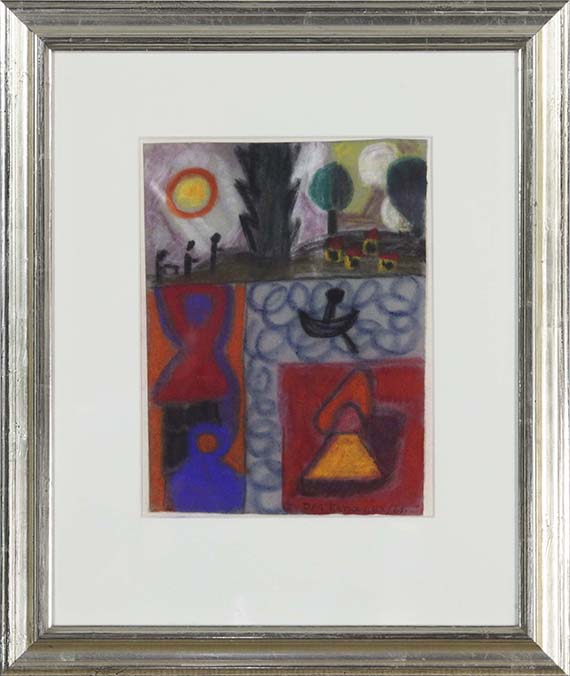 Ida Kerkovius - Kleine Figurenlandschaft - Frame image