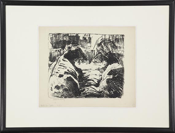 Karl Schmidt-Rottluff - Kühe im Stall II - Frame image