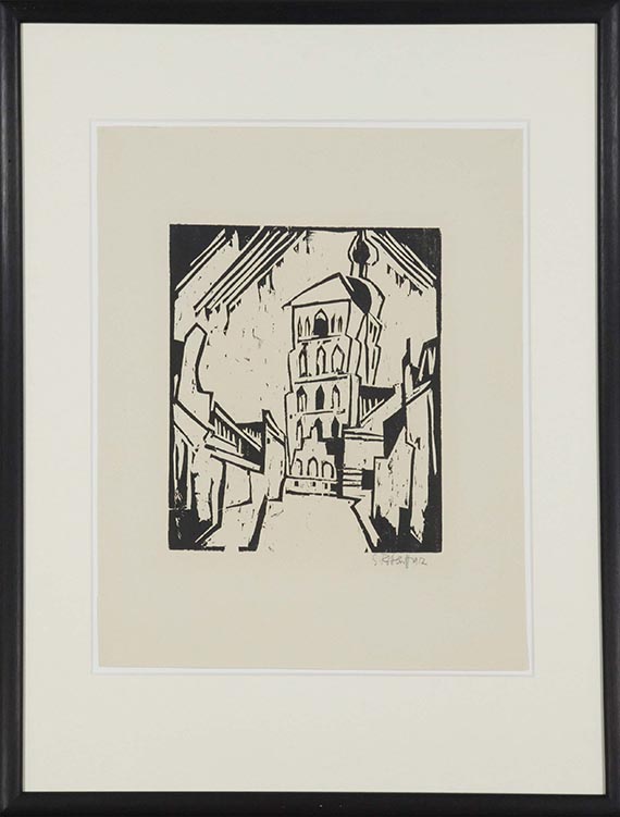 Karl Schmidt-Rottluff - Stralsunder Türme - Frame image