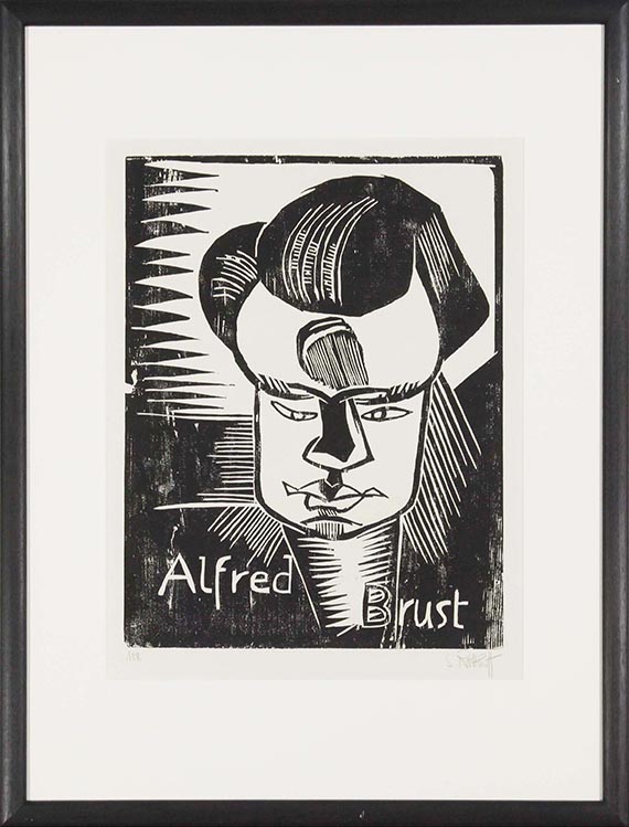 Karl Schmidt-Rottluff - Bildnis Brust - Frame image