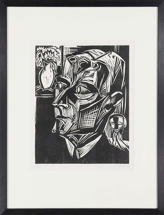 Karl Schmidt-Rottluff - Bildnis Valentiner II - Frame image