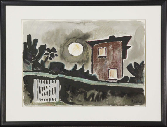 Karl Schmidt-Rottluff - Haus im Mondschein - Frame image